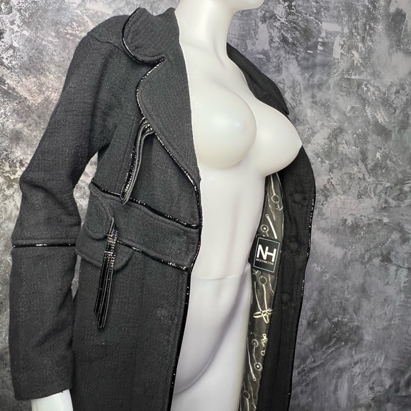 Nicholai by Nicky Hilton Equestrian lined over coat with faux leather buckles - Picture 11 of 16